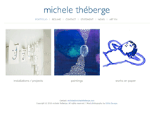 Tablet Screenshot of micheletheberge.com